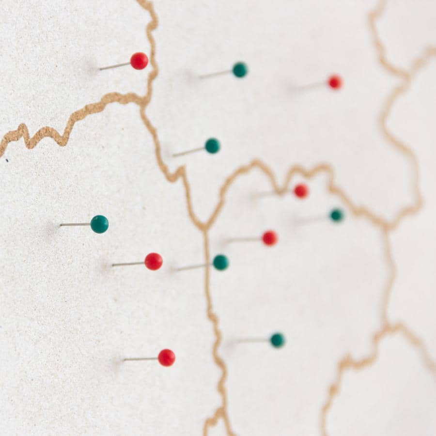 Mapa de corcho - Woody Map Natural EE.UU. - Misswood