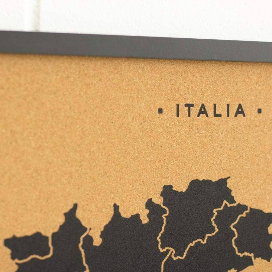 Mapa de corcho - Woody Map Natural Italia - Misswood
