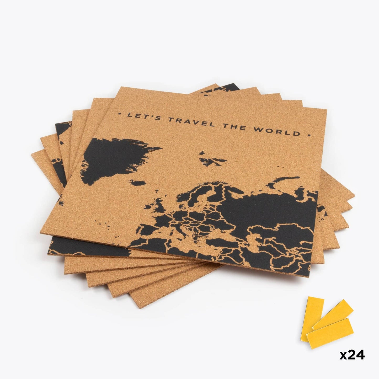 Mapa del mundo de corcho - Woody Map Natural Puzzle - Misswood